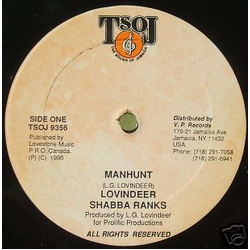 Lloyd Lovindeer / Shabba Ranks Manhunt Vinyl 12" USED