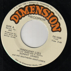 Sonny James And The Southern Gentlemen Innocent Lies / Don't Let The Stars Get In Your Eyes USED VINYL 7INCH 45 RPM SINGLE
