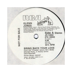 Glenn Jones Bring Back Your Love Vinyl 12" USED