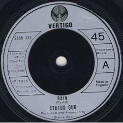 Status Quo Rain VINYL 7" USED