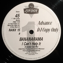 Bananarama I Can't Help It USED VINYL 12INCH PROMO