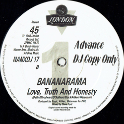 Bananarama Love, Truth And Honesty Vinyl 12" USED