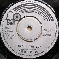 The Glitter Band Love In The Sun USED VINYL 7INCH 45 RPM SINGLE