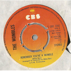 The Wombles Remember You're A Womble USED VINYL 7INCH 45 RPM SINGLE STEREO