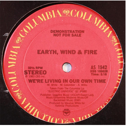 Earth, Wind & Fire We're Living In Our Own Time Vinyl 12" USED
