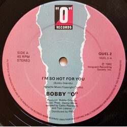 Bobby Orlando I'm So Hot For You USED VINYL 12INCH 45 RPM STEREO