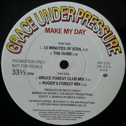 Grace Under Pressure Make My Day USED VINYL 12INCH 33 S RPM PROMO