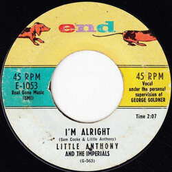 Little Anthony & The Imperials I'm Alright / So Near And Yet So Far USED VINYL 7INCH 45 RPM SINGLE
