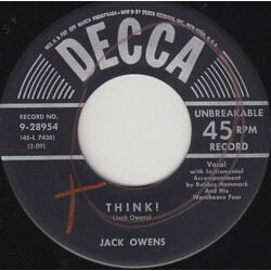 Jack Owens / Mary Ann Owens Think! / Think! USED VINYL 7INCH 45 RPM