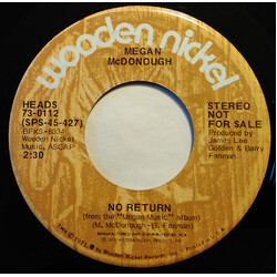 Megan McDonough No Return USED VINYL 7INCH 45 RPM PROMO STEREO MONO