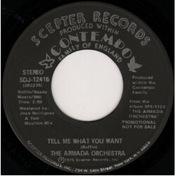 The Armada Orchestra Tell Me What You Want USED VINYL 7INCH 45 RPM PROMO