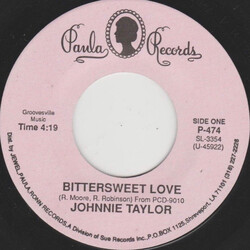 Johnnie Taylor Bittersweet Love / Please Don't Stop The Music USED VINYL 7INCH 45 RPM SINGLE
