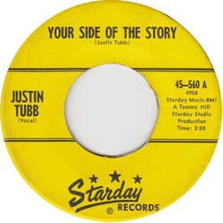 Justin Tubb Your Side Of The Story / How's It Feel USED VINYL 7INCH 45 RPM SINGLE