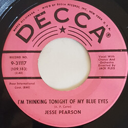 Jesse Pearson I'm Thinking Tonight Of My Blue Eyes USED VINYL 7INCH 45 RPM SINGLE PROMO