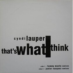 Cyndi Lauper That's What I Think VINYL 12" USED