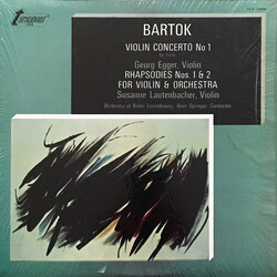 Béla Bartók / Georg Egger / Susanne Lautenbacher / Orchestra Of Radio Luxembourg / Alois Springer Violin Concerto No 1 • Rhapsodies Nos. 1 & 2 For Vio