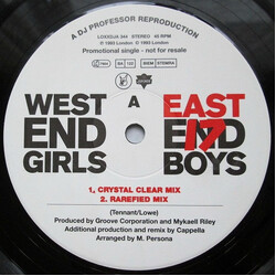 East 17 West End Girls VINYL 12" USED