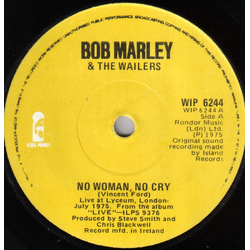 Bob Marley & The Wailers No Woman, No Cry Vinyl 7" USED