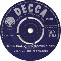 Nero And The Gladiators The Trek To Rome / In The Hall Of The Mountain King USED VINYL 7INCH 45 RPM