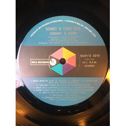 Sonny & Cher Sonny & Cher Live Vinyl LP USED