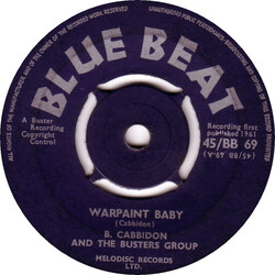 Basil Gabbidon / Buster's Group / Chuck & Dobby / Buster's Group Warpaint Baby / I Was Wrong VINYL 7" USED