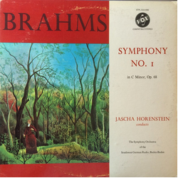 Johannes Brahms / Südwestfunkorchester Baden-Baden / Jascha Horenstein Symphony No. 1 Vinyl LP USED
