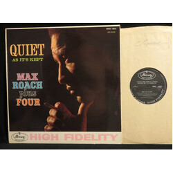 Max Roach Plus Four Quiet As It's Kept Vinyl LP USED