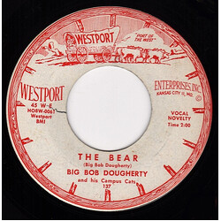 Big Bob Dougherty And His Campus Cats The Bear / Movin' USED VINYL 7INCH 45 RPM SINGLE