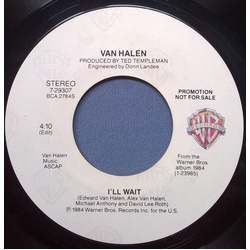 Van Halen I'll Wait Vinyl 7" USED