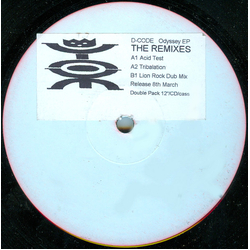 D-Code Odyssey EP (The Remixes) Vinyl 12" USED