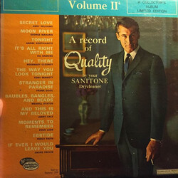 Various A Record of Quality Volume II Vinyl LP USED
