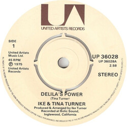 Ike & Tina Turner Delila's Power USED VINYL 7INCH SINGLE 45 RPM