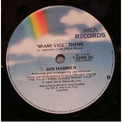 Jan Hammer Miami Vice Theme USED VINYL 7INCH 45 RPM SINGLE