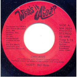Chicago (2) / The Coasters What's It All About? USED VINYL 7INCH 45 RPM TRANSCRIPTION STEREO