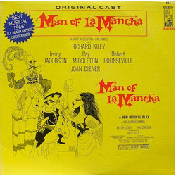 "Man Of La Mancha" Original Broadway Cast / Richard Kiley / Irving Jacobson / Ray Middleton / Robert Rounseville / Joan Diener Man Of La Mancha Vinyl 