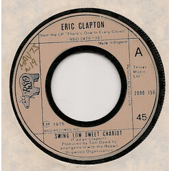 Eric Clapton Swing Low Sweet Chariot USED VINYL 7INCH 45 RPM SINGLE JUKEBOX