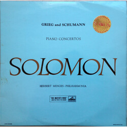 Edvard Grieg / Robert Schumann / Solomon (6) / Herbert Menges / Philharmonia Orchestra Piano Concertos Vinyl LP USED