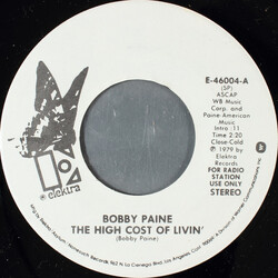 Bobby Paine The High Cost Of Livin' / Honky Tonk Hell USED VINYL 7INCH 45 RPM PROMO