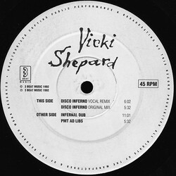 Vicki Shepard Disco Inferno VINYL 12" USED