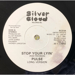 Pulse (11) Stop Your Lyin' USED VINYL 12INCH 33 S RPM PROMO
