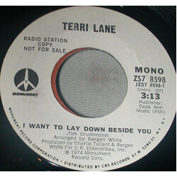 Terri Lane I Want To Lay Down Beside You USED VINYL 7INCH 45 RPM PROMO