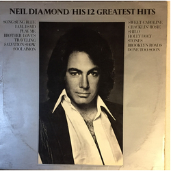 Neil Diamond His 12 Greatest Hits Vinyl LP USED