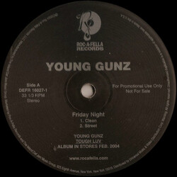 Young Gunz Friday Night USED VINYL 12INCH PROMO 33 S RPM