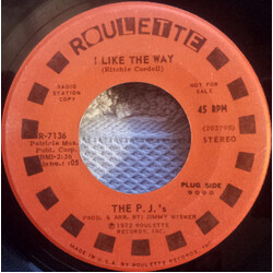 The PJ's (2) I Like The Way USED VINYL 7INCH 45 RPM SINGLE PROMO