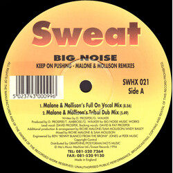Big Noise Keep On Pushing USED VINYL 12INCH