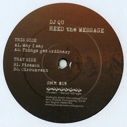 DJ Qu Heed The Message USED VINYL 12INCH 33 S RPM
