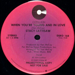 Stacy Lattisaw When You're Young And In Love / Rock With Me USED VINYL 12INCH 33 S RPM PROMO