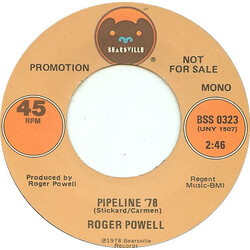 Roger Powell Pipeline '78 USED VINYL 7INCH 45 RPM PROMO STEREO MONO
