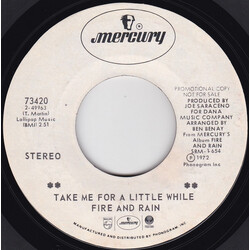 Fire & Rain Take Me For A Little While USED VINYL 7INCH 45 RPM PROMO