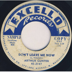 Arthur Gunter Don't Leave Me Now / Crazy Me USED VINYL 7INCH 45 RPM PROMO
